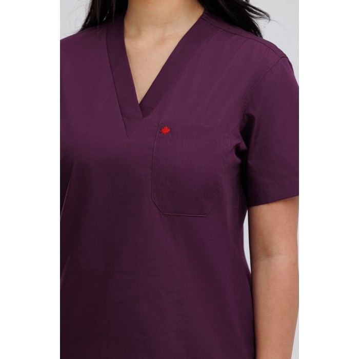 Scrub Suit No pockets Egg Plant