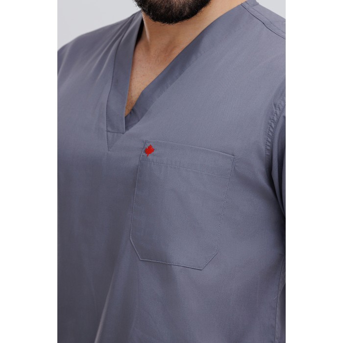 Scrub Suit No pocket Clenco Grey