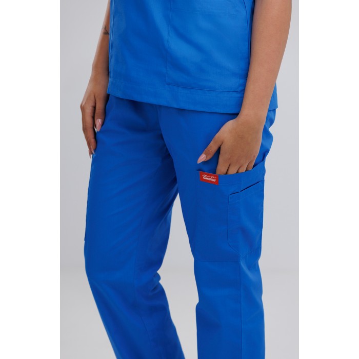 Timeless Style Scrub Contrast Direct Blue with Black