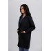 Women's Lap Coat Button Black Women's Lap Coat Button Black