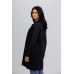 Women's Lap Coat Button Black Women's Lap Coat Button Black