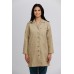 Women's Lap Coat Button Beige