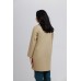 Women's Lap Coat Button Beige