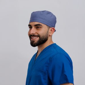 ⁦غطاء رأس الرمادي المزرق⁩ - الصورة ⁦3⁩