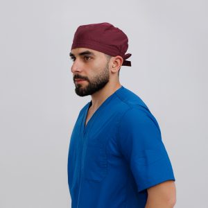 ⁦غطاء رأس احمر غامق⁩ - الصورة ⁦4⁩