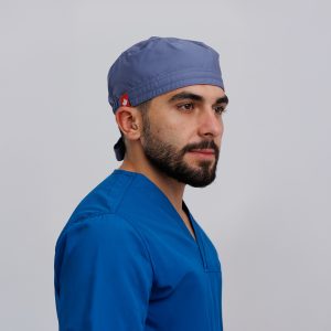 ⁦غطاء رأس الرمادي المزرق⁩ - الصورة ⁦4⁩