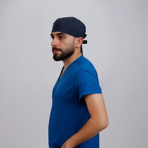 ⁦غطاء رأس كحلى غامق⁩ - الصورة ⁦4⁩