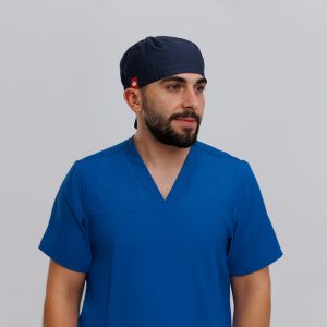 ⁦غطاء رأس كحلى غامق⁩ - الصورة ⁦3⁩
