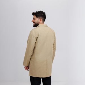 Men's Lab-Coat Buttons Kaki - Image 2