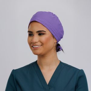 ⁦غطاء رأس باللون البنفسجي⁩ - الصورة ⁦3⁩
