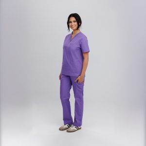 Scrub Suit W-Red Passion Flower - Image 2