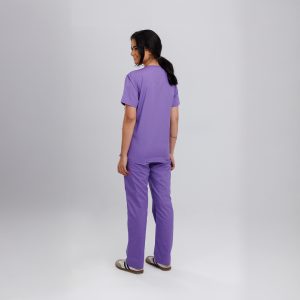 Scrub Suit W-Red Passion Flower - Image 3